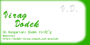 virag dodek business card